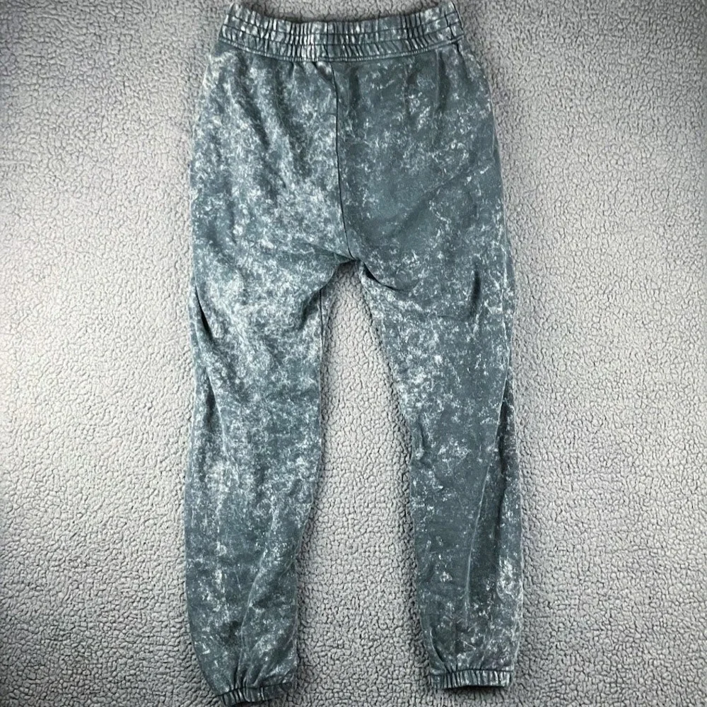 Nike Sportswear Acid Wash Pintuck Joggers Grey White High Rise Sweatpants Small